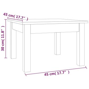 Elegant Honey Brown Coffee Table – Solid Wood Pine 45x45 cm