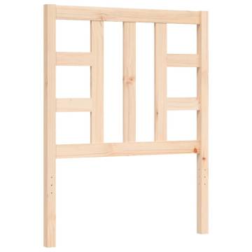 Solid Wood Bed Frame with Headboard - Small Single | Hipo Market