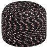 Boat Rope Black 6mm 50m - Durable Polypropylene for Boating