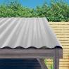 Roof Panels 12 pcs Powder-coated Steel Silver 100x36 cm Colour silver Size 100 x 36 cm Quantity in Package 12 