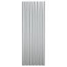 Buy Roof Panels 12 pcs Powder-coated Steel Silver - 100x36 cm