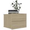 Sonoma Oak Bedside Cabinets - 2 Pcs | Stylish & Durable