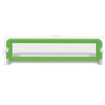 Toddler Safety Bed Rail 2 pcs Green - Keep Little Ones Safe