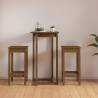 3 Piece Bar Set Honey Brown Solid Wood Pine Colour honey brown Number of 3 