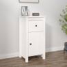 Sideboard White 40x35x80 cm Solid Wood Pine Colour white Quantity in Package 1 Model bedside cabinet 