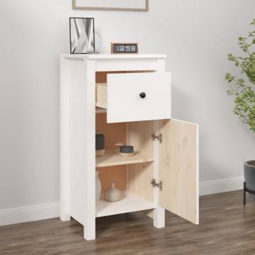 White Pine Sideboard 40x35x80 cm | Stylish Storage Solution