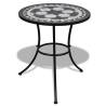 Bistro Table Black and White 60 cm Mosaic Colour black Size 60 x 70 cm Quantity in Package 1 