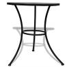 Bistro Table Black and White 60 cm Mosaic - Stylish Outdoor Furniture