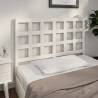 Bed Headboard White 125.5x4x100 cm Solid Wood Pine Colour white Size 125.5 x 100 cm Quantity in Package 1 