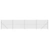 Chain Link Fence with Flange Silver 1.4x10 m | HipoMarket