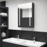 LED Bathroom Mirror Cabinet Shining Black 50x13x70 cm Colour shining black Size 50 x 13 x 70 cm Quantity in Package 1 