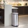 EKO Pedal Bin Grace 35 L Matte Silver | Modern Kitchen Waste Solution