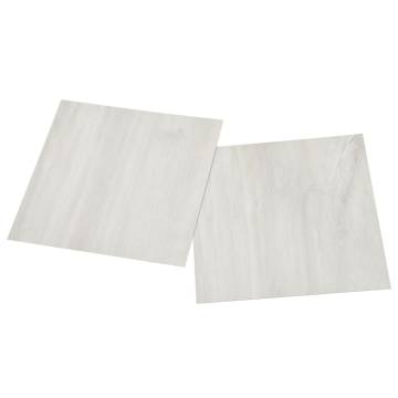 Self-Adhesive PVC Flooring Planks - 20 pcs Cream: 1.86 m²