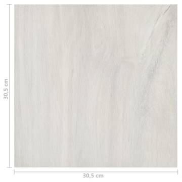 Self-Adhesive PVC Flooring Planks - 20 pcs Cream: 1.86 m²