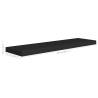 Floating Wall Shelf Black - Stylish MDF Display Shelf 90x23.5cm