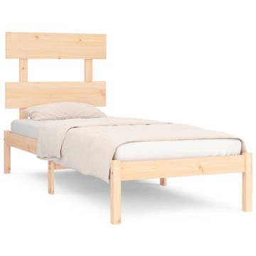 Solid Wood Bed Frame 100x200 cm - Timeless Design