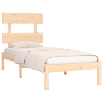 Solid Wood Bed Frame 100x200 cm - Timeless Design