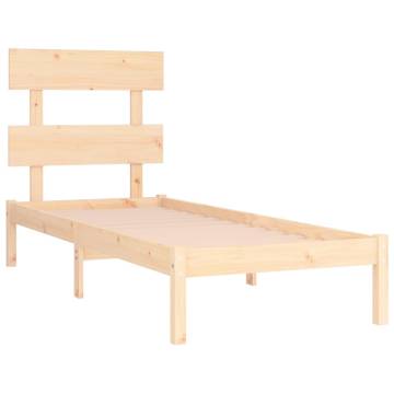 Solid Wood Bed Frame 100x200 cm - Timeless Design