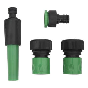 Garden Hose with Fitting Set - 100m PVC Green Hose