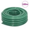 Garden Hose with Fitting Set - 100m PVC Green Hose