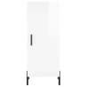 Highboard High Gloss White 34.5x34x180 cm - Stylish Storage