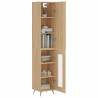 Stylish Highboard Sonoma Oak - 34.5x34x180 cm - Durable Design