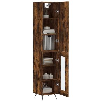 Highboard Smoked Oak - Stylish Storage Solution | Hipomarket