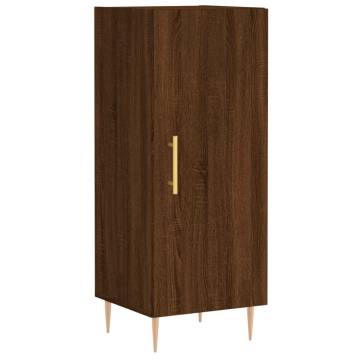 Stylish Highboard Brown Oak | Engineered Wood 180 cm