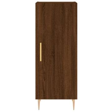 Stylish Highboard Brown Oak | Engineered Wood 180 cm