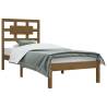 Honey Brown Solid Wood Pine Bed Frame - 100x200 cm