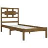 Honey Brown Solid Wood Pine Bed Frame - 100x200 cm