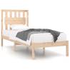 Solid Pine Wood Bed Frame 90x190 cm Single - Comfortable & Sturdy