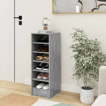 Shoe Cabinet Concrete Grey 31.5x35x90 cm - Hipomarket