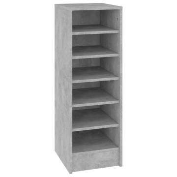 Shoe Cabinet Concrete Grey 31.5x35x90 cm - Hipomarket