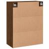 Elegant Wall Mounted Cabinets - 2 pcs Brown Oak | HipoMarket