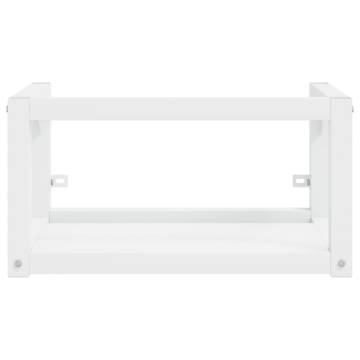 Wall-Mounted Bathroom Washbasin Frame - White 59x38x31 cm