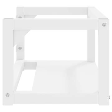 Wall-Mounted Bathroom Washbasin Frame - White 59x38x31 cm