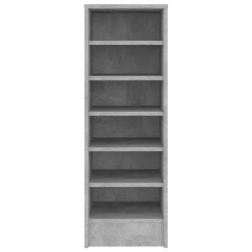 Shoe Cabinet Concrete Grey 31.5x35x90 cm - Hipomarket