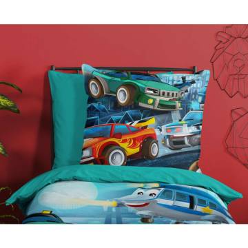 Good Morning Kids Duvet Cover Race 135x200 cm - Hipomarket