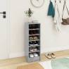 Shoe Cabinet Concrete Grey 31.5x35x90 cm - Hipomarket