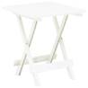 Folding Garden Table White 45x43x50 cm Plastic Colour white Quantity in Package 1 