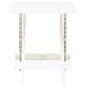 Folding Garden Table White 45x43x50 cm | HipoMarket