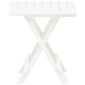 Folding Garden Table White 45x43x50 cm | HipoMarket