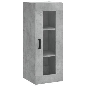 Stylish Highboard Concrete Grey - Engineered Wood 180 cm