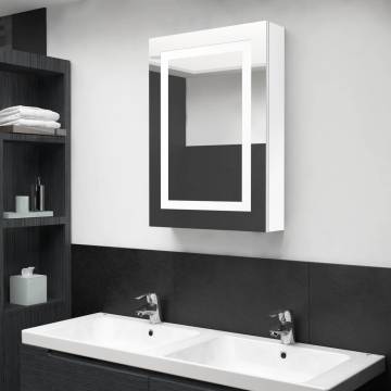 LED Bathroom Mirror Cabinet Shining White 50x13x70 cm | Hipomarket