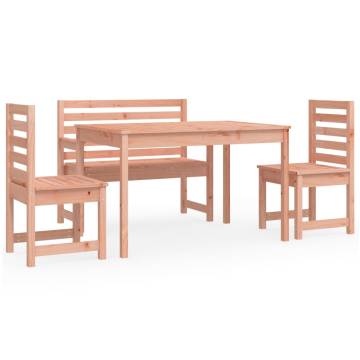 4 Piece Solid Wood Garden Dining Set - Douglas | HipoMarket