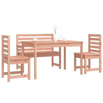 4 Piece Solid Wood Garden Dining Set - Douglas | HipoMarket