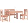 4 Piece Solid Wood Garden Dining Set - Douglas | HipoMarket