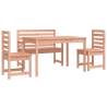 4 Piece Solid Wood Garden Dining Set - Douglas | HipoMarket