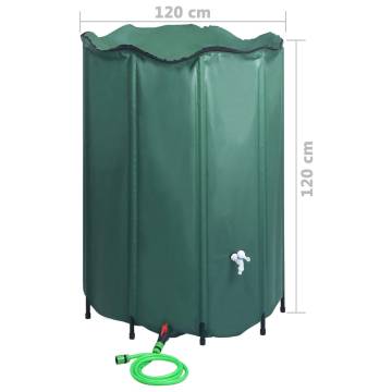 Collapsible Rain Water Tank with Spigot 1350L - Eco-Friendly Storage